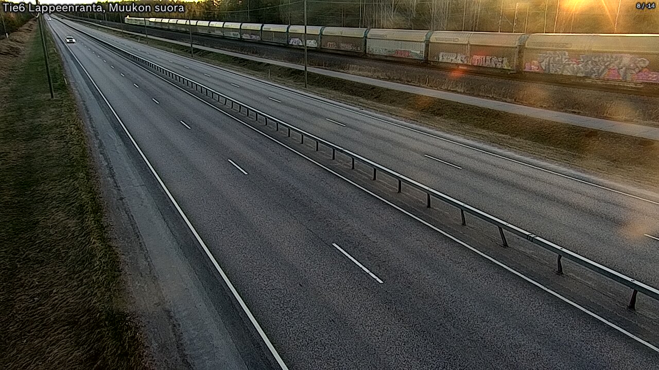 Weather Camera Image Tie 6 Villmanstrand, Muukko rakan, Lappeenranta, Etelä-Karjala