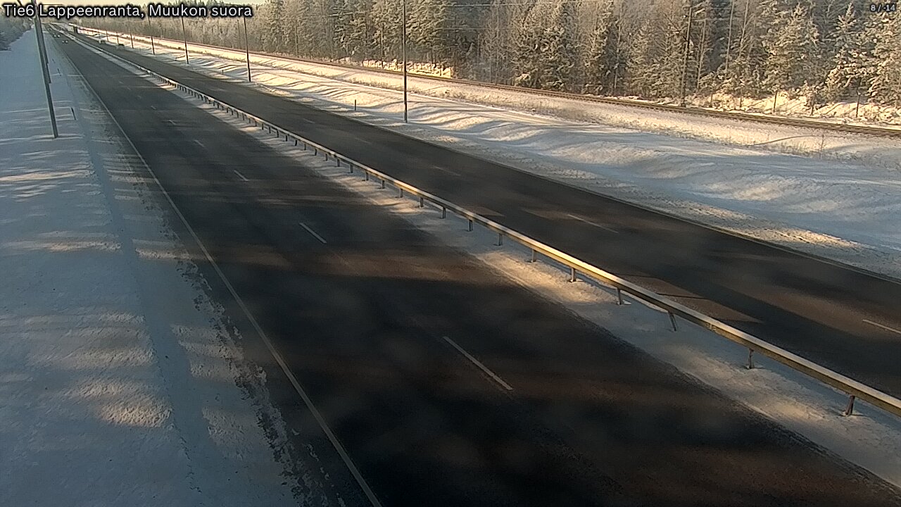 Weather Camera Image Tie 6 Villmanstrand, Muukko rakan, Lappeenranta, Etelä-Karjala
