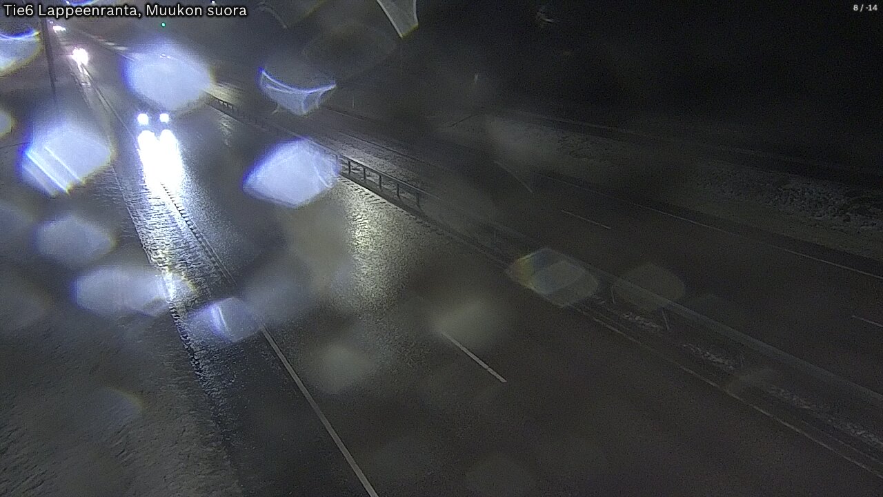 Weather Camera Image Road 6 Lappeenranta, Muukko straight, Lappeenranta, Etelä-Karjala