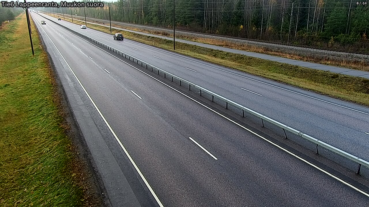 Kelikamerat Kuva Tie 6 Lappeenranta, Muukon suora, Lappeenranta, Etelä-Karjala