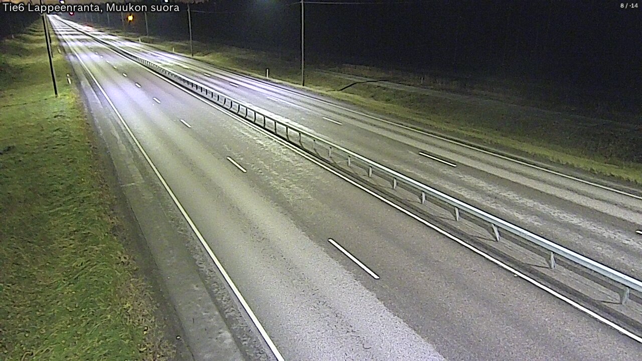 Weather Camera Image Road 6 Lappeenranta, Muukko straight, Lappeenranta, Etelä-Karjala