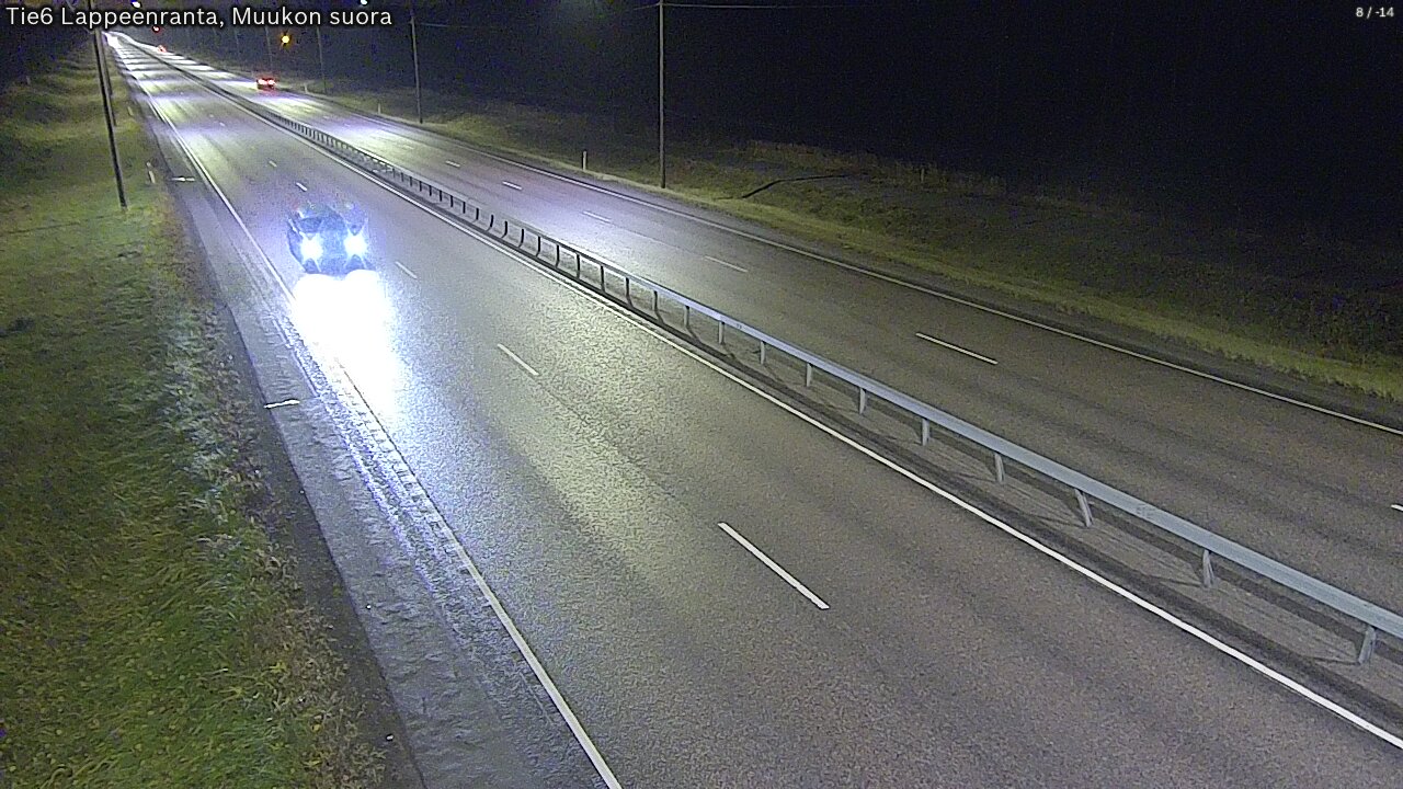 Weather Camera Image Road 6 Lappeenranta, Muukko straight, Lappeenranta, Etelä-Karjala