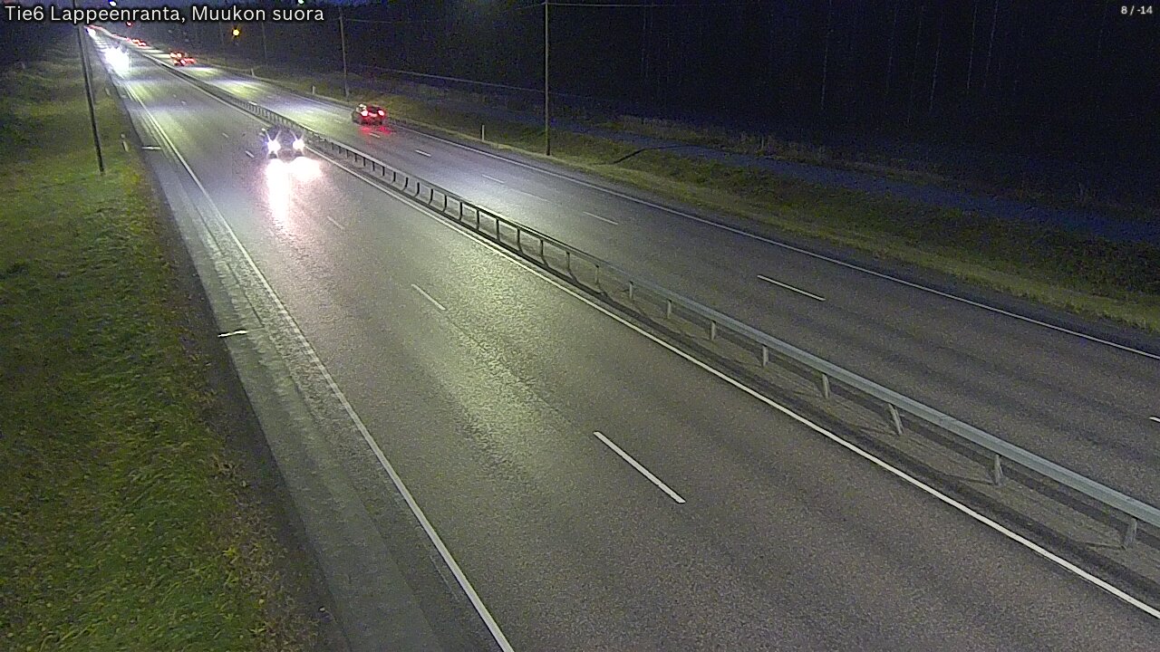 Weather Camera Image Road 6 Lappeenranta, Muukko straight, Lappeenranta, Etelä-Karjala