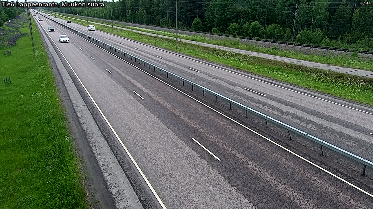 Weather Camera Image Tie 6 Villmanstrand, Muukko rakan, Lappeenranta, Etelä-Karjala