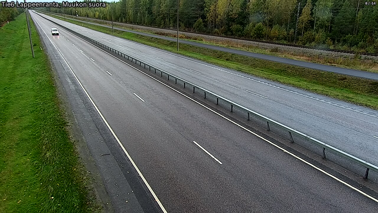 Weather Camera Image Tie 6 Villmanstrand, Muukko rakan, Lappeenranta, Etelä-Karjala