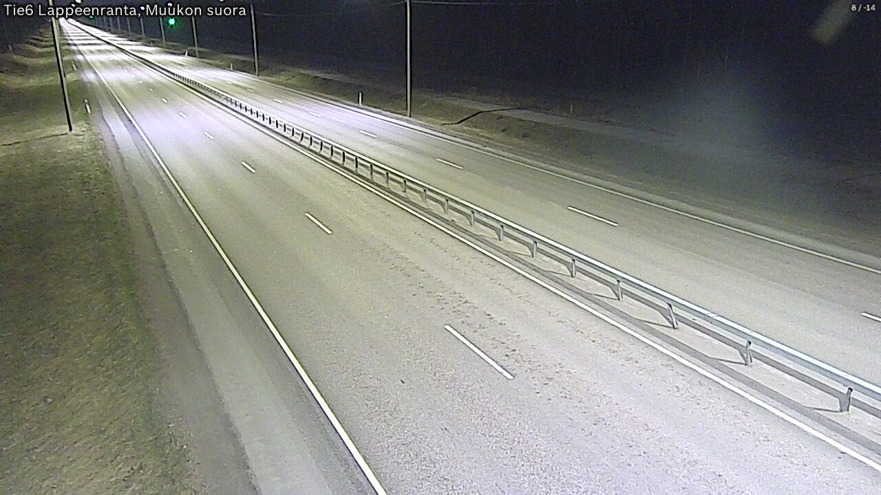 Weather Camera Image Tie 6 Villmanstrand, Muukko rakan, Lappeenranta, Etelä-Karjala
