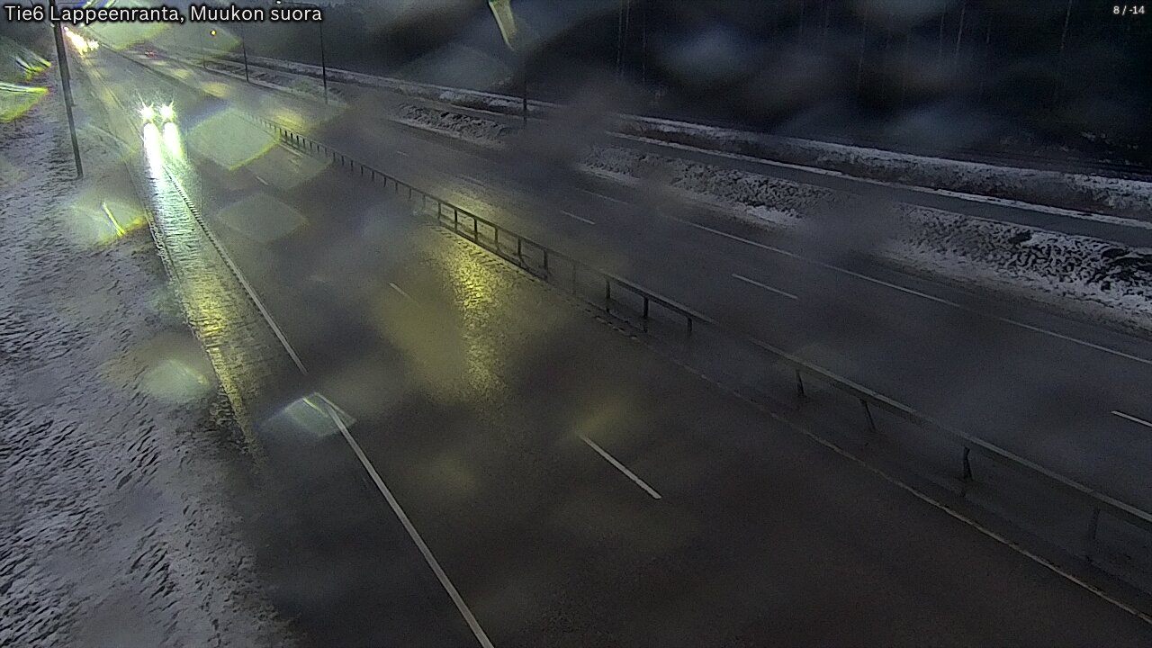 Weather Camera Image Road 6 Lappeenranta, Muukko straight, Lappeenranta, Etelä-Karjala