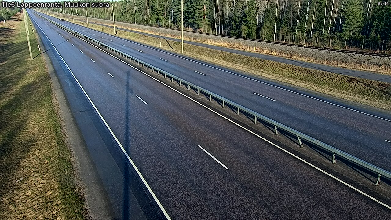 Weather Camera Image Tie 6 Villmanstrand, Muukko rakan, Lappeenranta, Etelä-Karjala