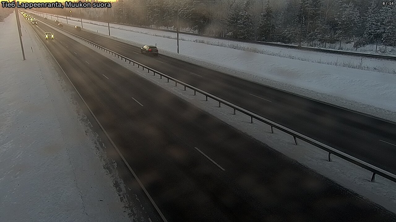 Weather Camera Image Tie 6 Villmanstrand, Muukko rakan, Lappeenranta, Etelä-Karjala