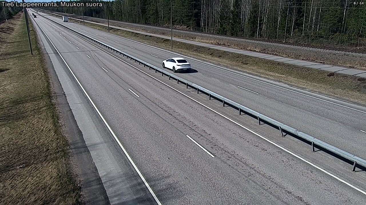 Weather Camera Image Tie 6 Villmanstrand, Muukko rakan, Lappeenranta, Etelä-Karjala