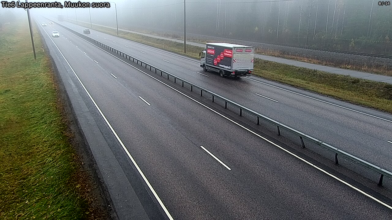 Kelikamerat Kuva Tie 6 Lappeenranta, Muukon suora, Lappeenranta, Etelä-Karjala