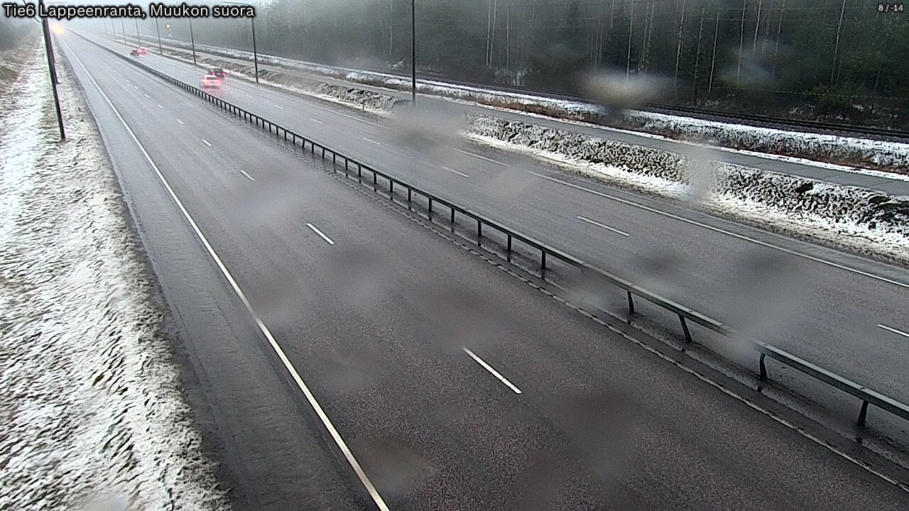 Weather Camera Image Road 6 Lappeenranta, Muukko straight, Lappeenranta, Etelä-Karjala
