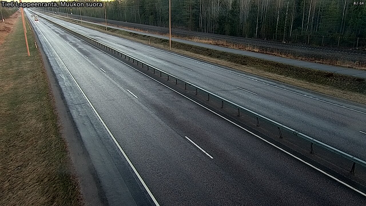 Weather Camera Image Tie 6 Villmanstrand, Muukko rakan, Lappeenranta, Etelä-Karjala