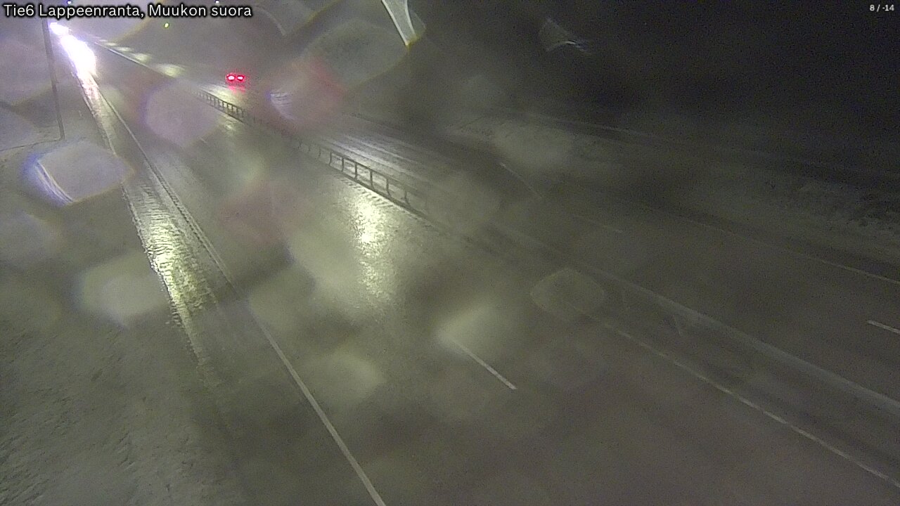 Weather Camera Image Road 6 Lappeenranta, Muukko straight, Lappeenranta, Etelä-Karjala