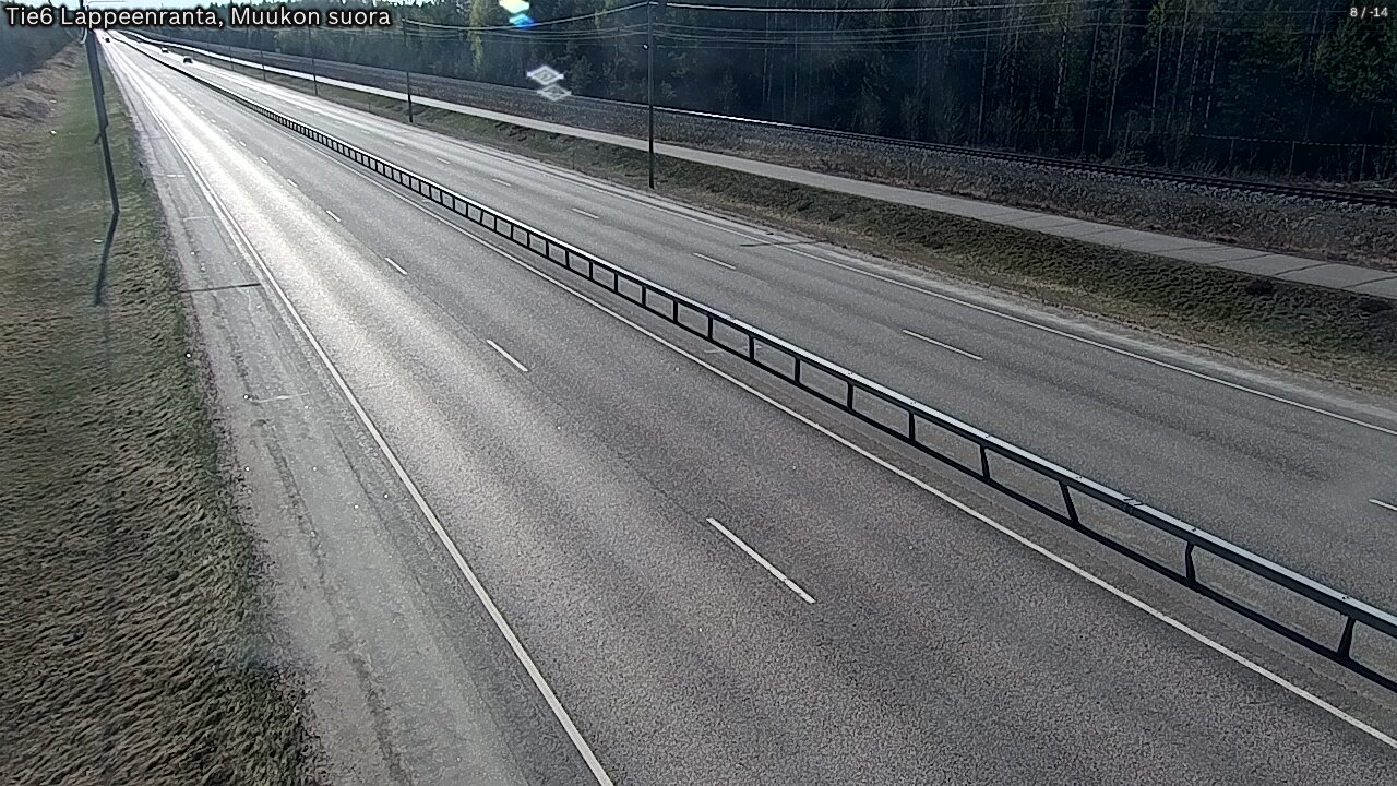 Weather Camera Image Tie 6 Villmanstrand, Muukko rakan, Lappeenranta, Etelä-Karjala