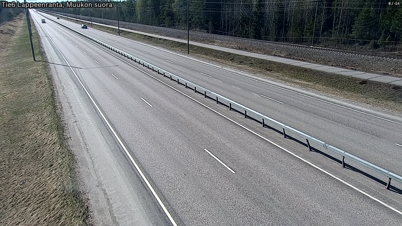 Weather Camera Image Tie 6 Villmanstrand, Muukko rakan, Lappeenranta, Etelä-Karjala