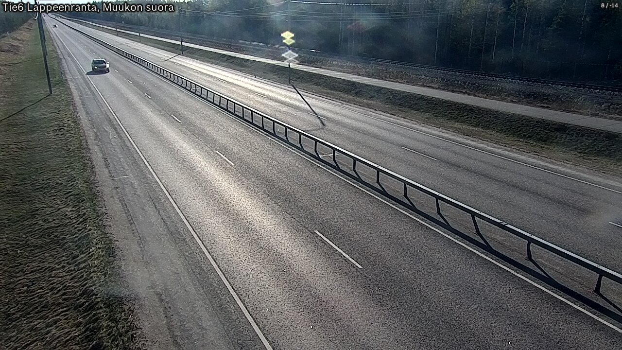 Weather Camera Image Tie 6 Villmanstrand, Muukko rakan, Lappeenranta, Etelä-Karjala