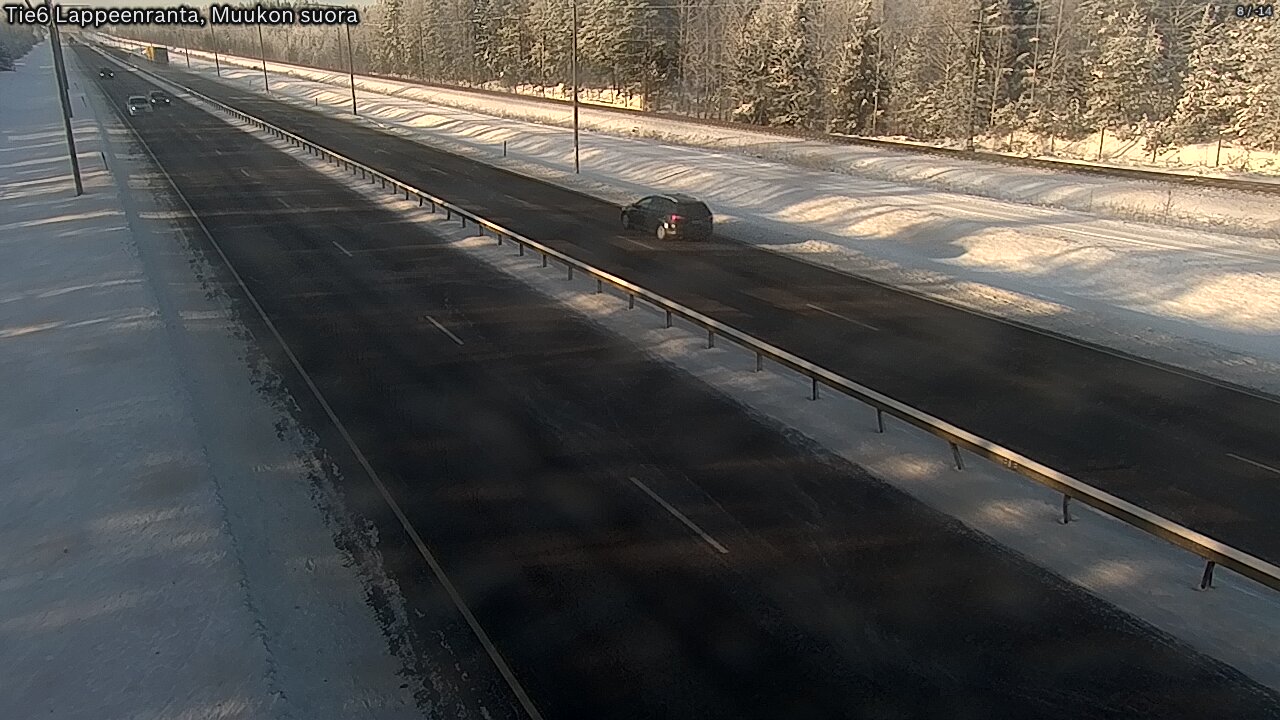 Weather Camera Image Tie 6 Villmanstrand, Muukko rakan, Lappeenranta, Etelä-Karjala
