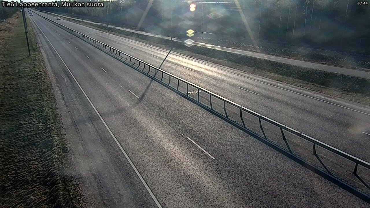 Weather Camera Image Tie 6 Villmanstrand, Muukko rakan, Lappeenranta, Etelä-Karjala