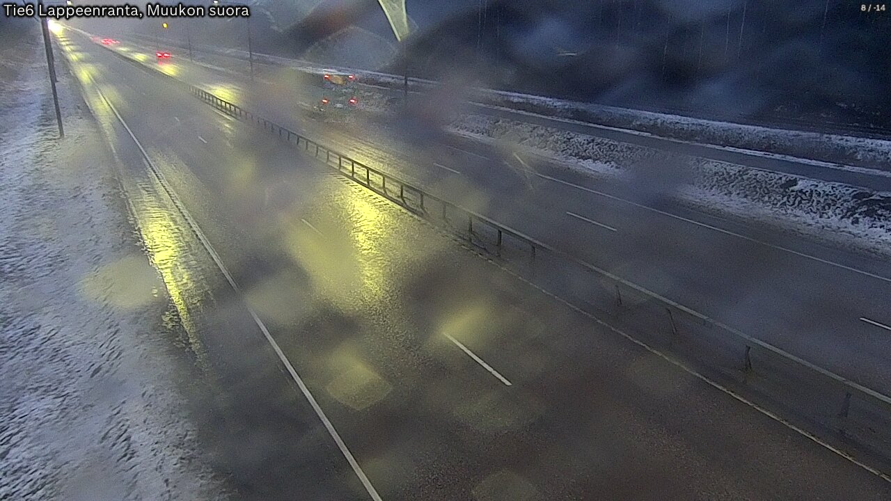 Weather Camera Image Road 6 Lappeenranta, Muukko straight, Lappeenranta, Etelä-Karjala