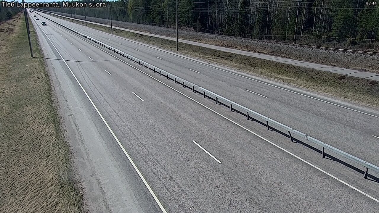 Weather Camera Image Tie 6 Villmanstrand, Muukko rakan, Lappeenranta, Etelä-Karjala
