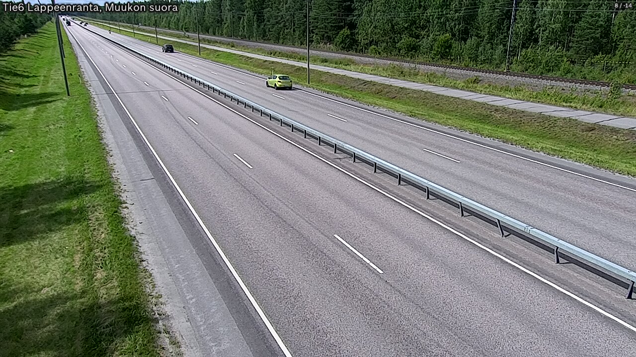 Kelikamerat Kuva Tie 6 Lappeenranta, Muukon suora, Lappeenranta, Etelä-Karjala