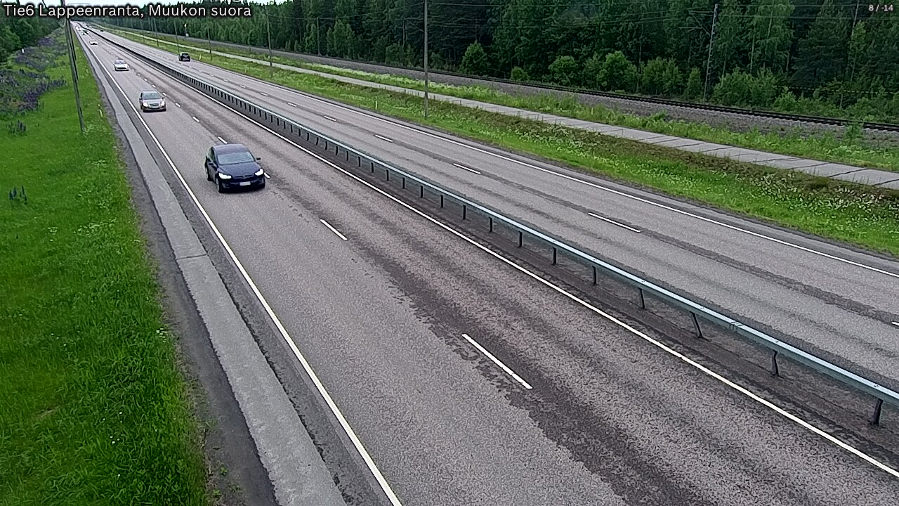 Weather Camera Image Tie 6 Villmanstrand, Muukko rakan, Lappeenranta, Etelä-Karjala