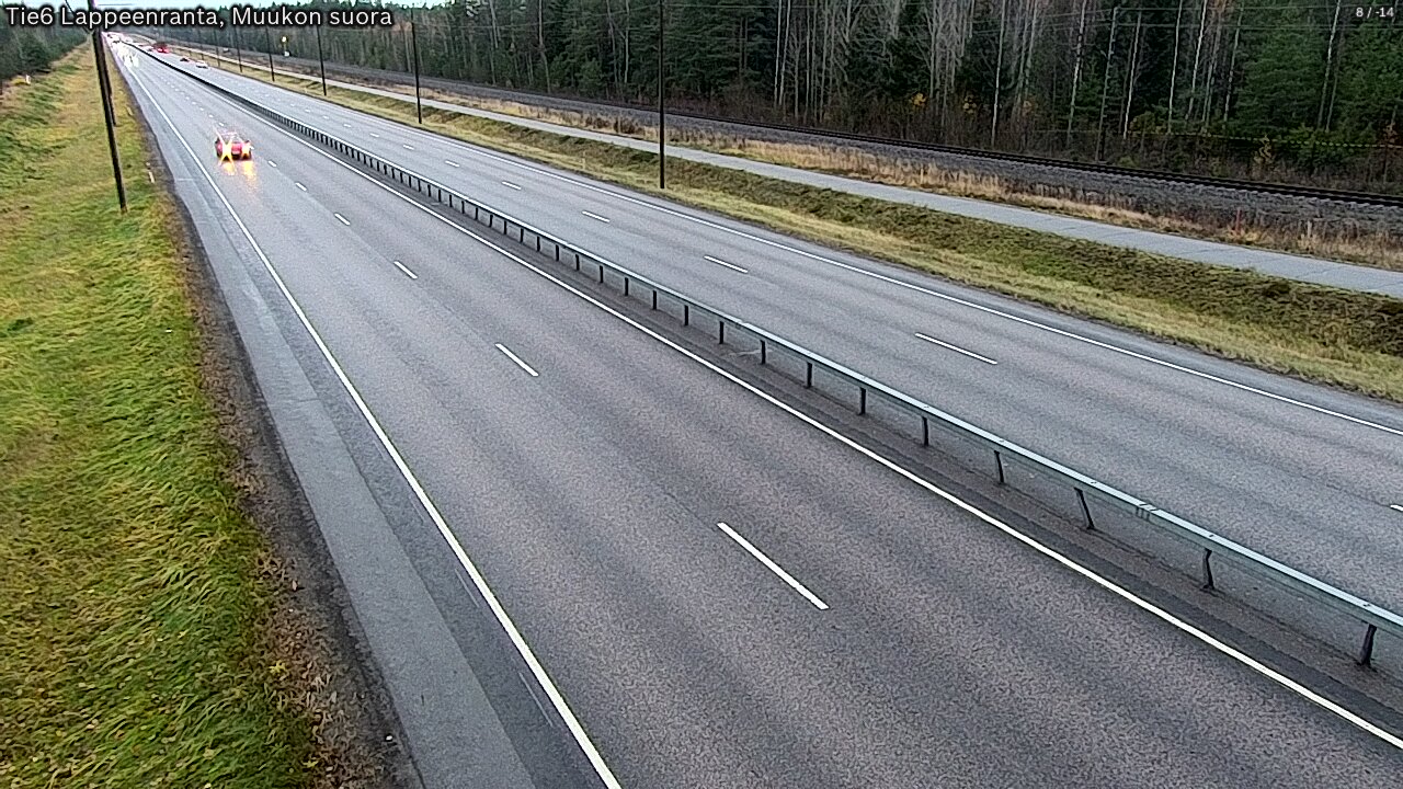 Weather Camera Image Road 6 Lappeenranta, Muukko straight, Lappeenranta, Etelä-Karjala