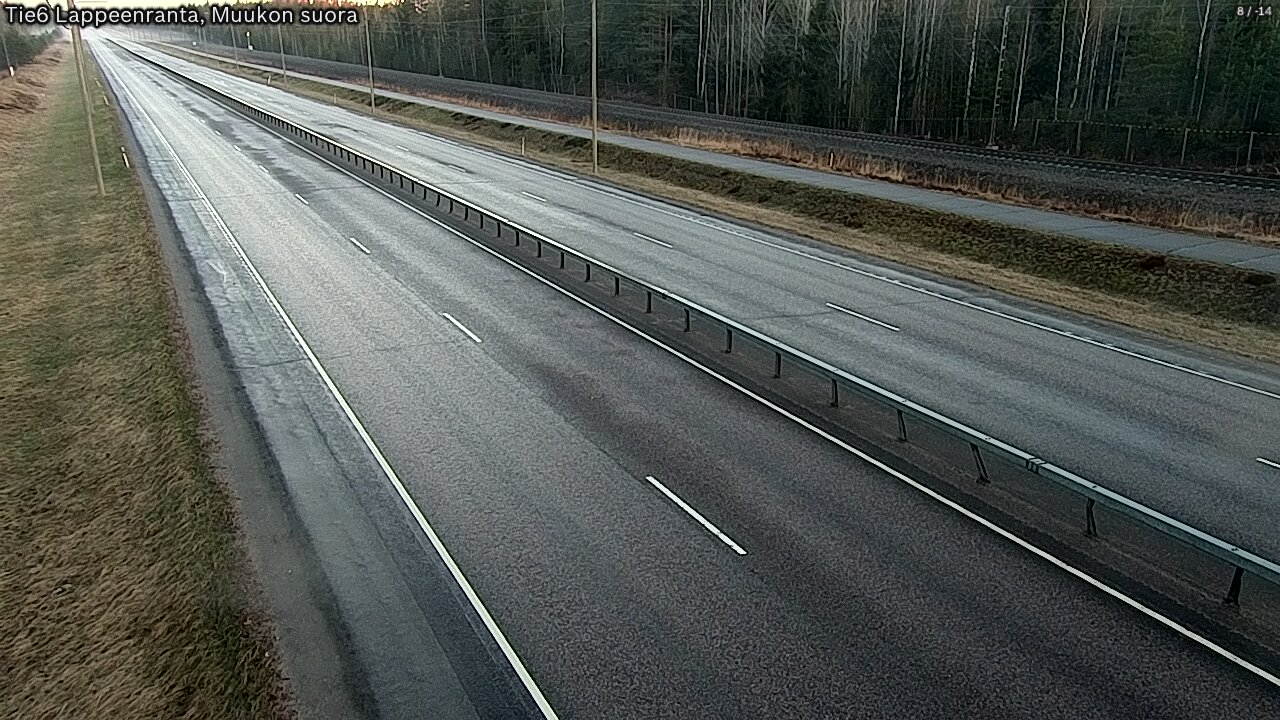 Weather Camera Image Tie 6 Villmanstrand, Muukko rakan, Lappeenranta, Etelä-Karjala