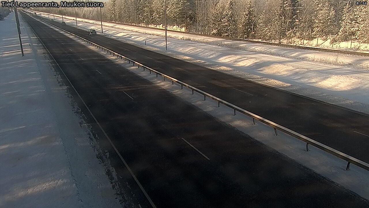 Weather Camera Image Tie 6 Villmanstrand, Muukko rakan, Lappeenranta, Etelä-Karjala