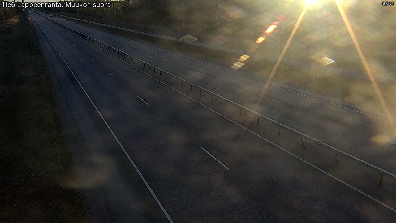 Weather Camera Image Tie 6 Villmanstrand, Muukko rakan, Lappeenranta, Etelä-Karjala
