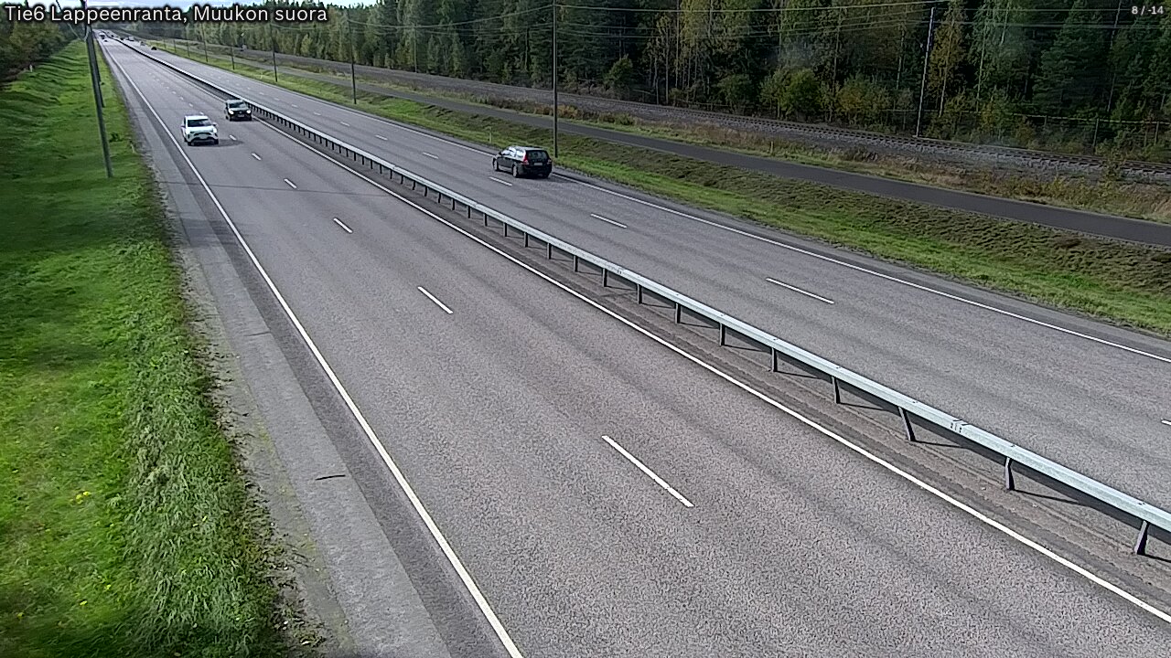 Weather Camera Image Tie 6 Villmanstrand, Muukko rakan, Lappeenranta, Etelä-Karjala