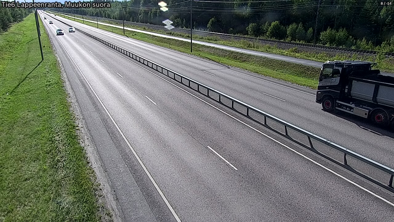 Kelikamerat Kuva Tie 6 Lappeenranta, Muukon suora, Lappeenranta, Etelä-Karjala