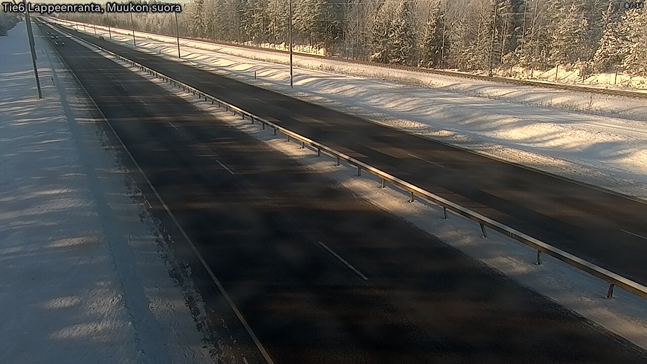 Weather Camera Image Tie 6 Villmanstrand, Muukko rakan, Lappeenranta, Etelä-Karjala