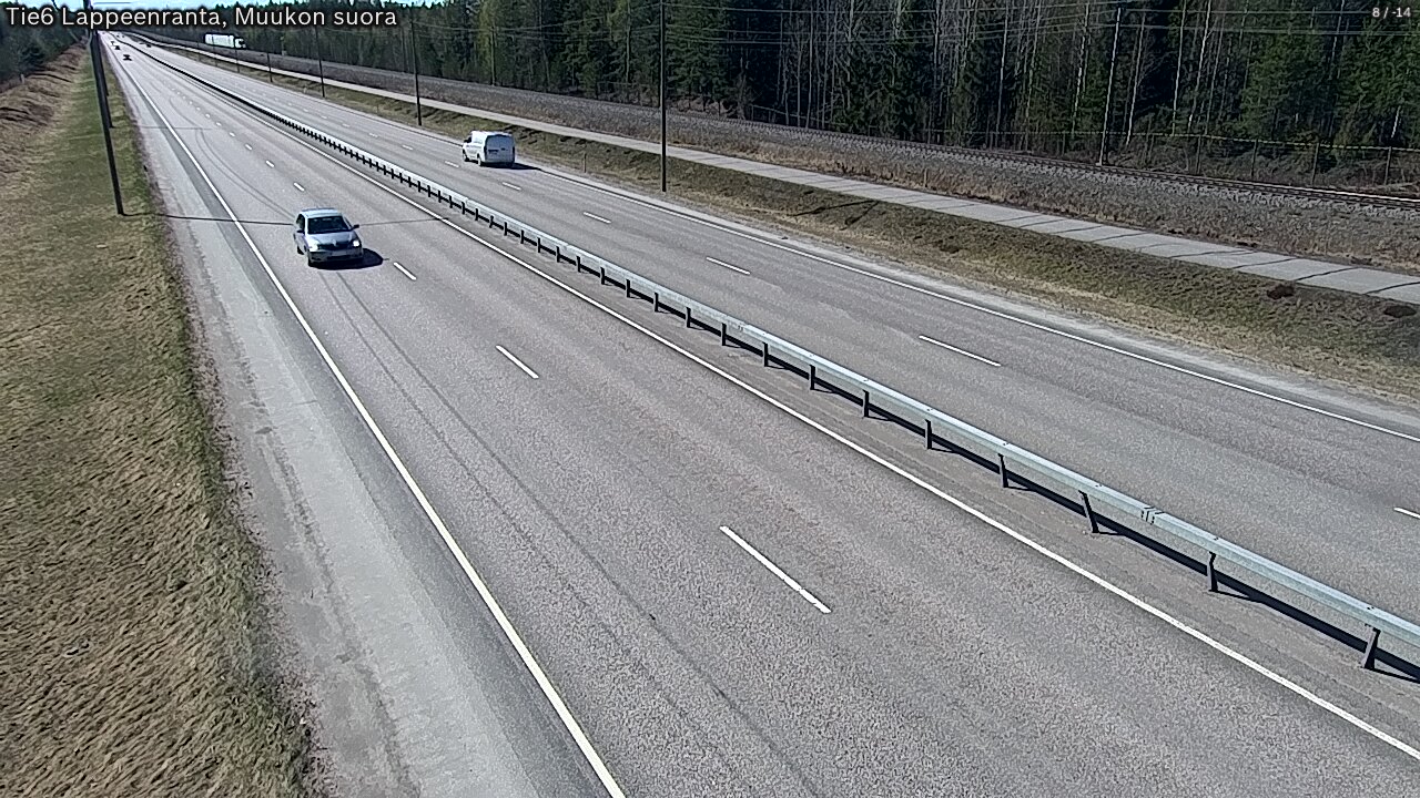 Weather Camera Image Tie 6 Villmanstrand, Muukko rakan, Lappeenranta, Etelä-Karjala