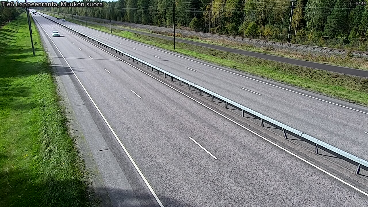 Weather Camera Image Tie 6 Villmanstrand, Muukko rakan, Lappeenranta, Etelä-Karjala