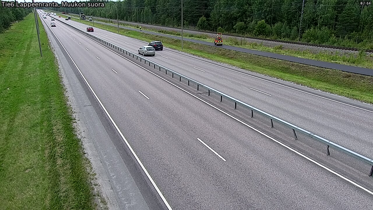 Weather Camera Image Road 6 Lappeenranta, Muukko straight, Lappeenranta, Etelä-Karjala