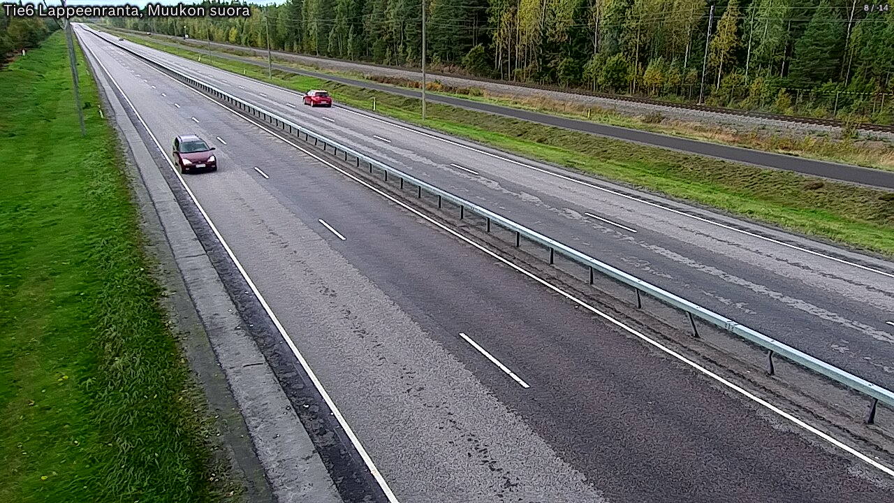 Weather Camera Image Tie 6 Villmanstrand, Muukko rakan, Lappeenranta, Etelä-Karjala