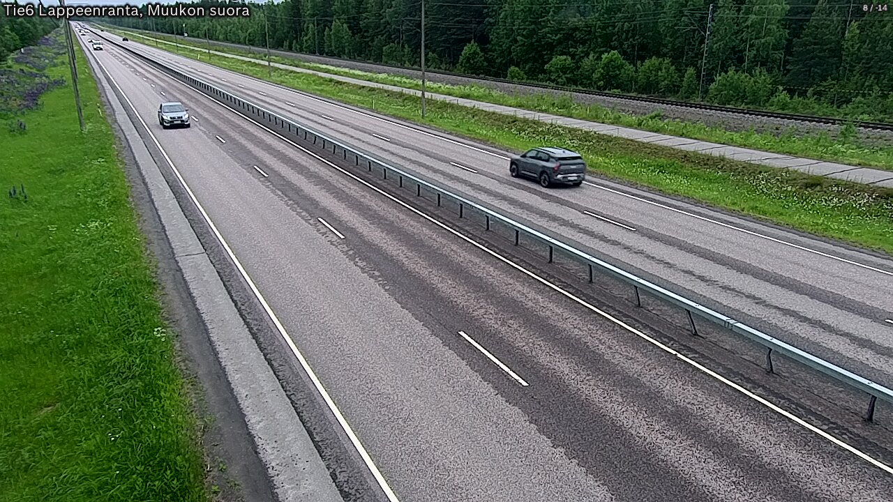 Weather Camera Image Tie 6 Villmanstrand, Muukko rakan, Lappeenranta, Etelä-Karjala