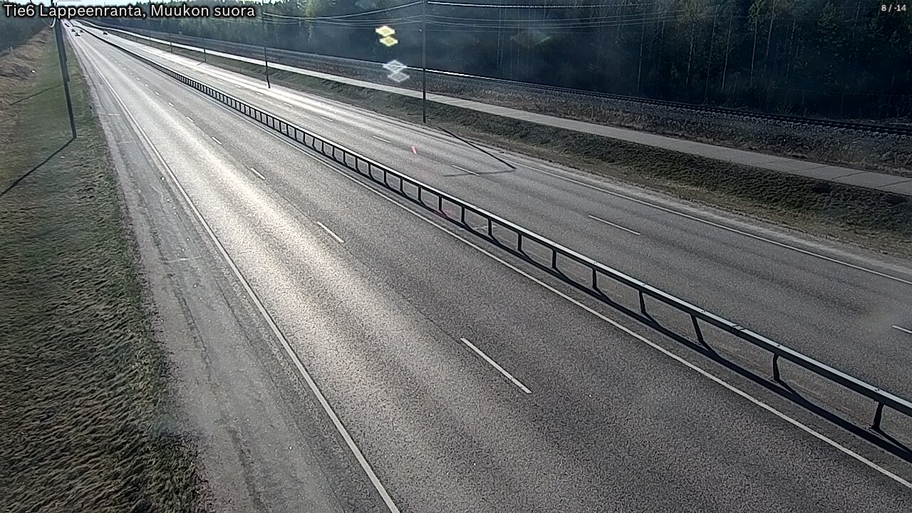 Weather Camera Image Tie 6 Villmanstrand, Muukko rakan, Lappeenranta, Etelä-Karjala