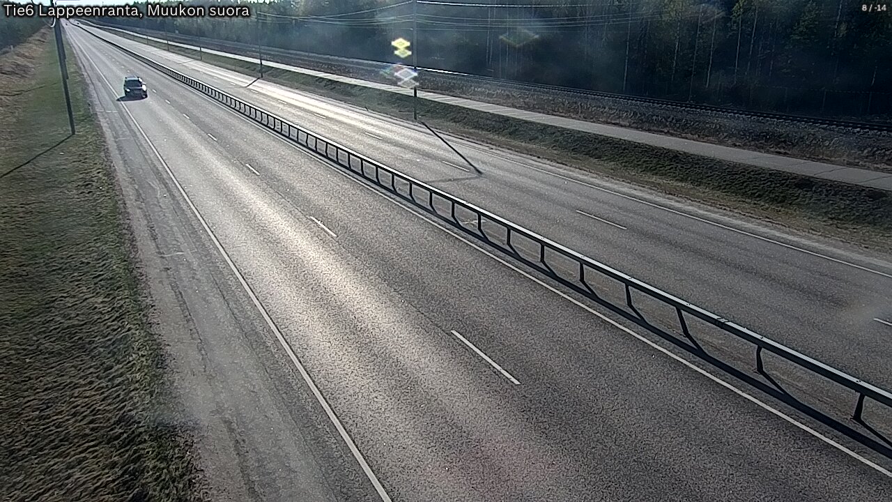 Weather Camera Image Tie 6 Villmanstrand, Muukko rakan, Lappeenranta, Etelä-Karjala