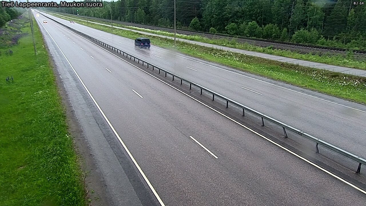 Kelikamerat Kuva Tie 6 Lappeenranta, Muukon suora, Lappeenranta, Etelä-Karjala