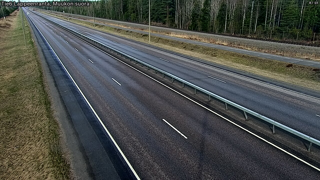 Weather Camera Image Tie 6 Villmanstrand, Muukko rakan, Lappeenranta, Etelä-Karjala