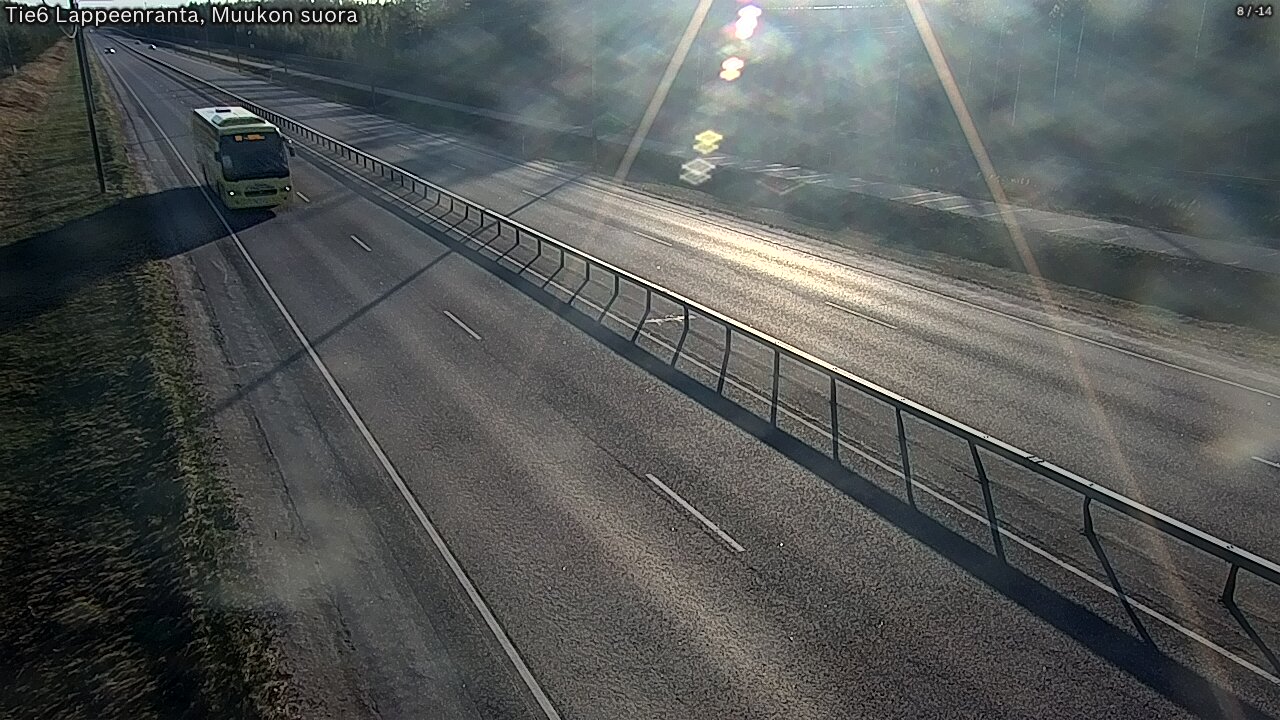 Weather Camera Image Tie 6 Villmanstrand, Muukko rakan, Lappeenranta, Etelä-Karjala