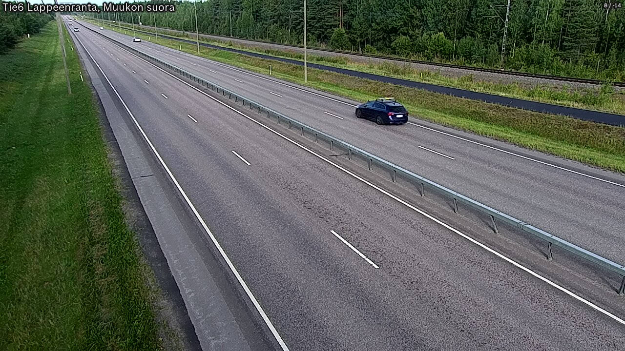 Weather Camera Image Road 6 Lappeenranta, Muukko straight, Lappeenranta, Etelä-Karjala