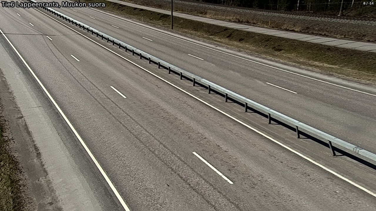Weather Camera Image Tie 6 Villmanstrand, Muukko rakan, Lappeenranta, Etelä-Karjala