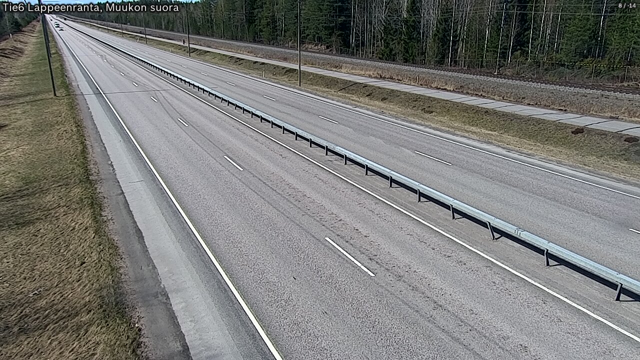 Weather Camera Image Tie 6 Villmanstrand, Muukko rakan, Lappeenranta, Etelä-Karjala