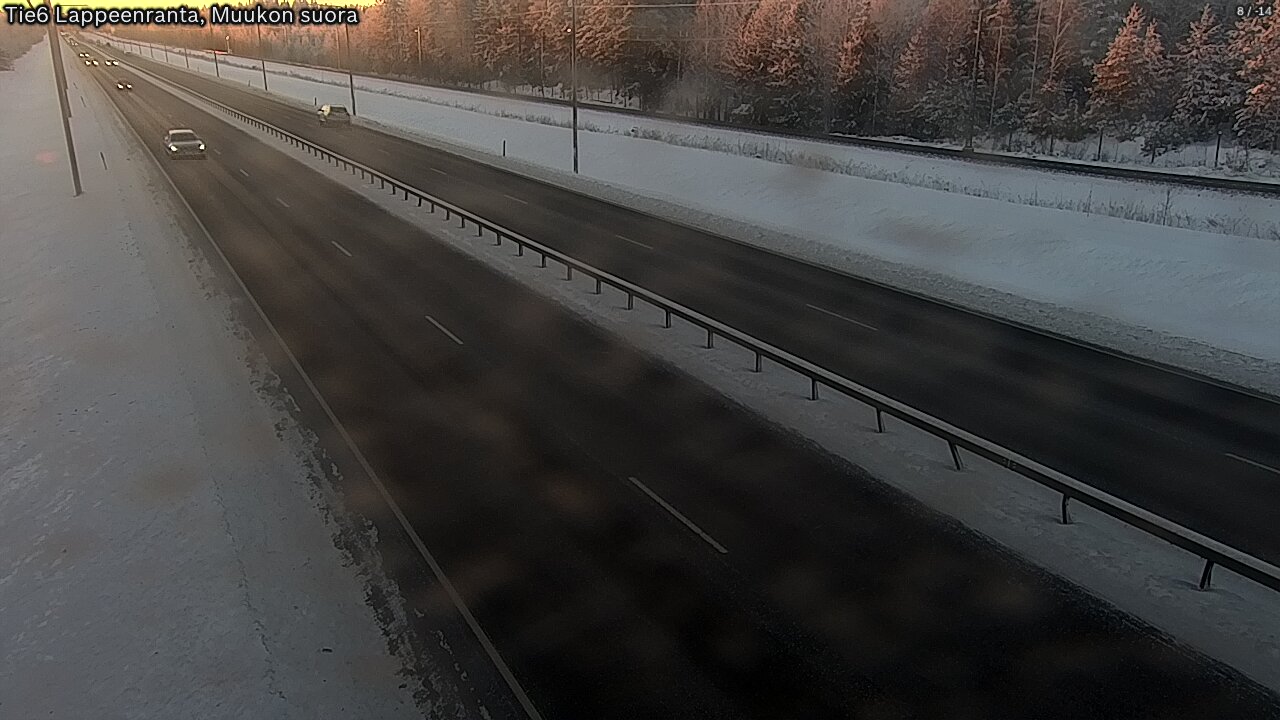 Weather Camera Image Tie 6 Villmanstrand, Muukko rakan, Lappeenranta, Etelä-Karjala