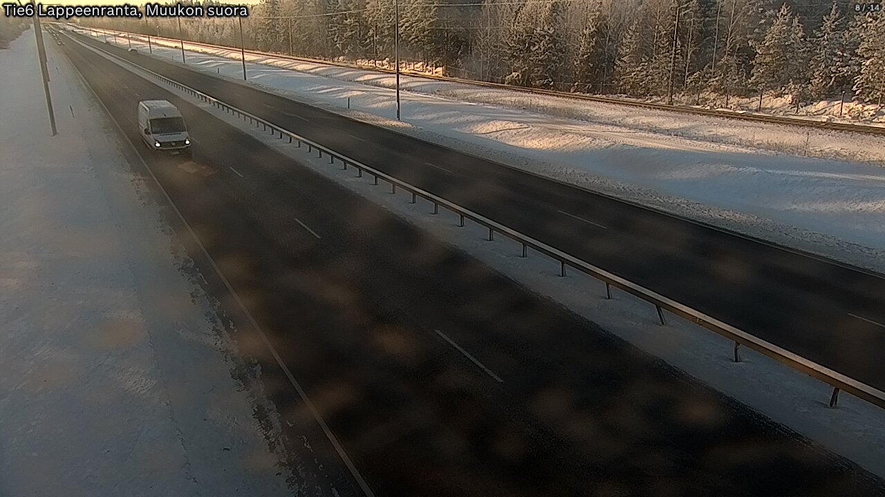 Weather Camera Image Tie 6 Villmanstrand, Muukko rakan, Lappeenranta, Etelä-Karjala