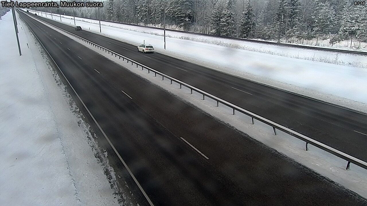 Weather Camera Image Tie 6 Villmanstrand, Muukko rakan, Lappeenranta, Etelä-Karjala